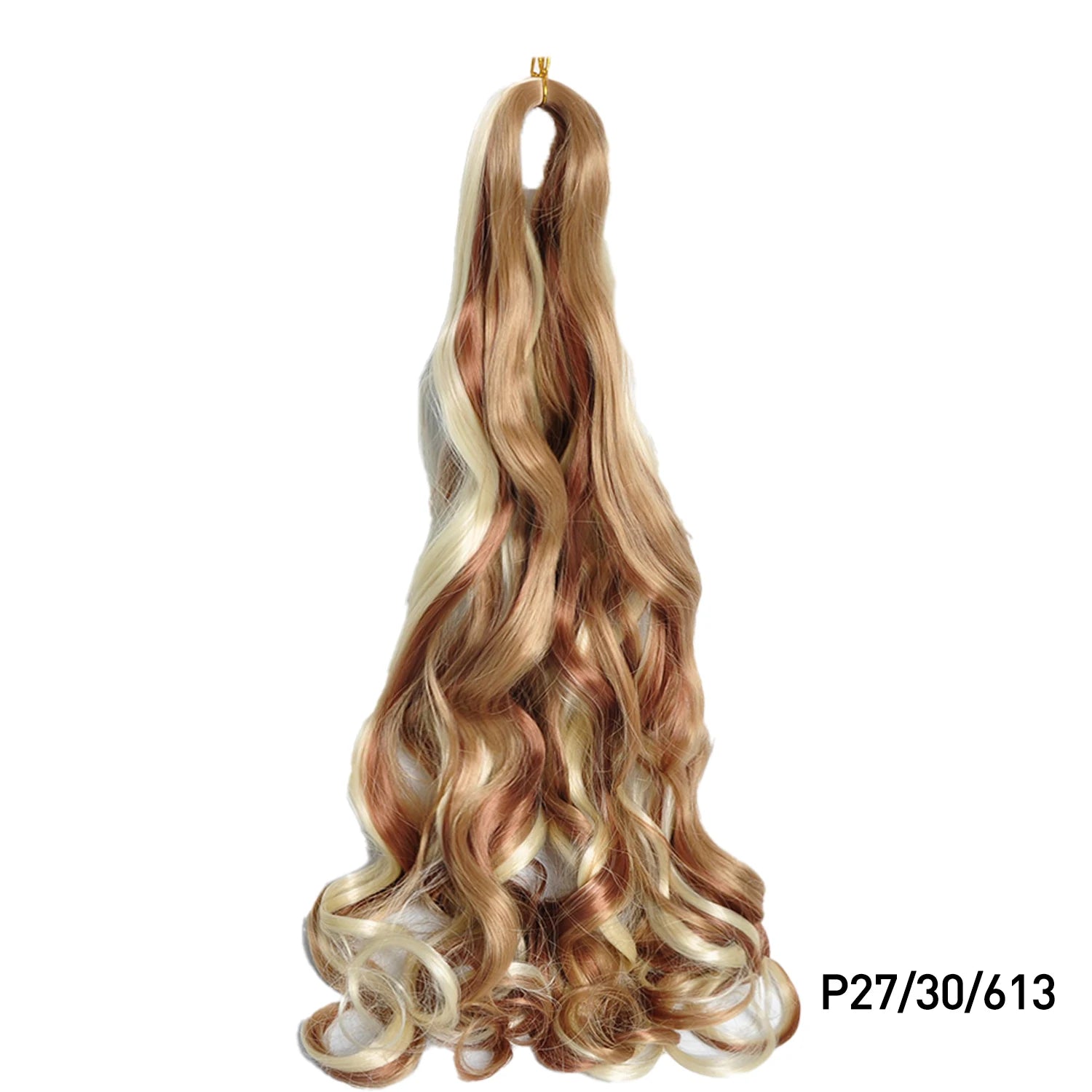 French Curls Braiding Hair Extensions 24Inch Synthetic Curl Hair Loose Wave Spiral Curl Crochet Hair Braids For Black Women