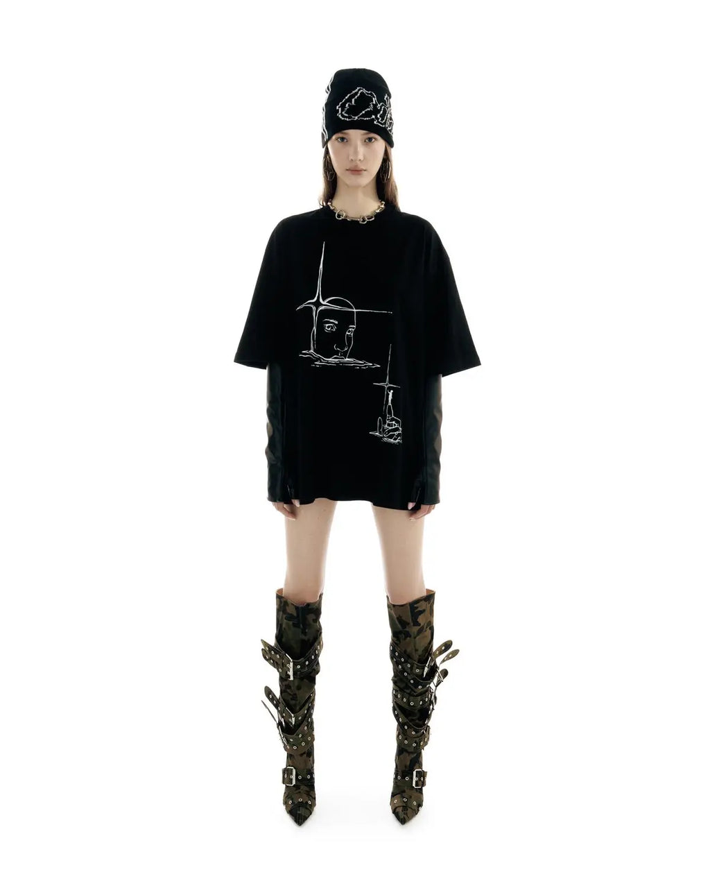 Punk Lyrical Print T-Shirts Oversize Hip Hop Women Streetwear Clothing Harajuku  Goth Unisex Men Top Short Sleeve Cotton Tee Y2K