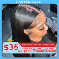 Wow Angel Glueless Wigs 7x7/6x6/5x5 HD Lace Closure Wigs Silk Straight Melt Skins Deep Part Ready to Go Human Hair Wig For Woman