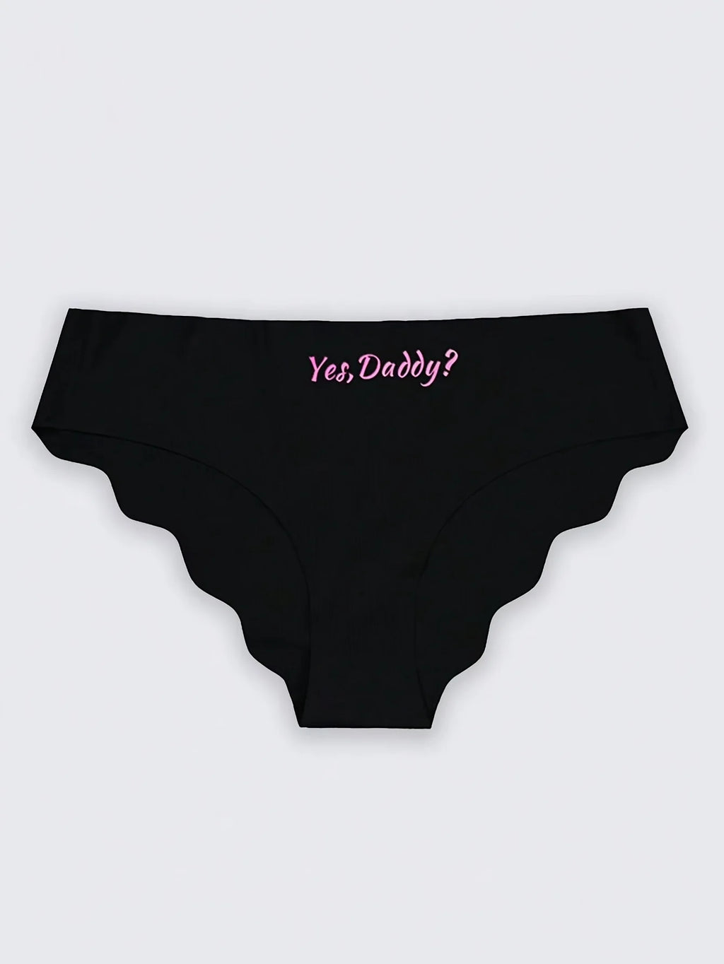 7PCS Black women's panties fashionable heart letter V-shaped sports and fitness triangle briefs mid waist girls' breathable unde