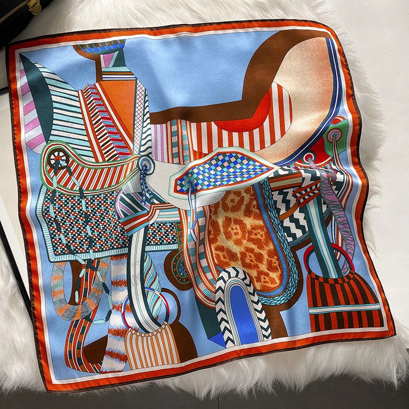 Women 100% Silk Scarves 53*53cm Luxury Pure Silk Scarf Wraps Shawls Pashmina Female Natural Silk Neckerchief Head Scarf Bandana