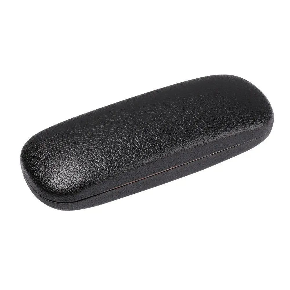 Unisex Waterproof PU Leather Litchi Grain Black Spectacle Cases Glasses Box Hard Frame Eyeglass Cases Eyewear Protector