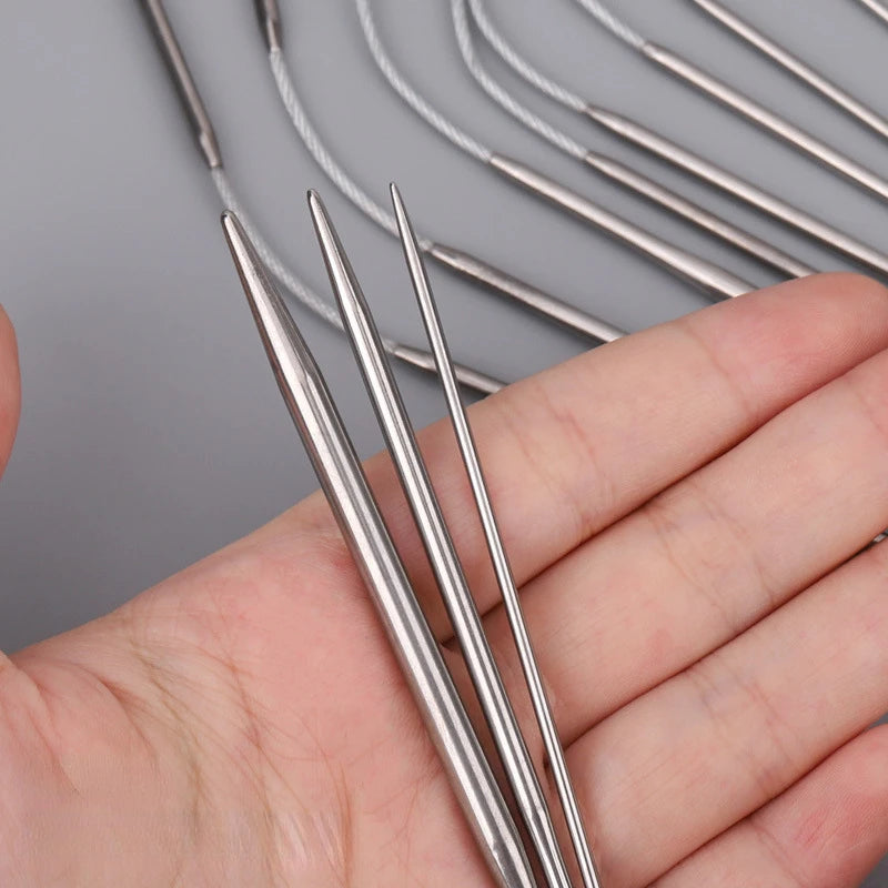 Circular Socks Knit Needles Metal Small Knitting Cable Circular Knitting Needles for Babies Sleeves Knitting Sewing Accessories