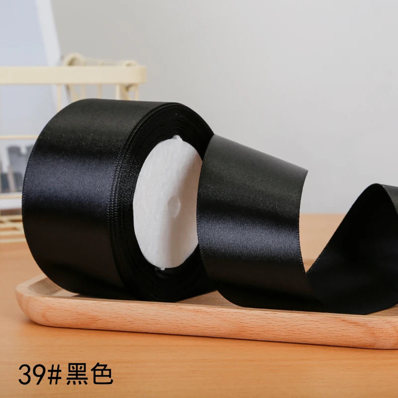 22meters/roll 5cm Silk Satin Ribbons Crafts Bow Handmade DIY Gift Packaging Wrap Party Wedding Decorative Clothing Accessories