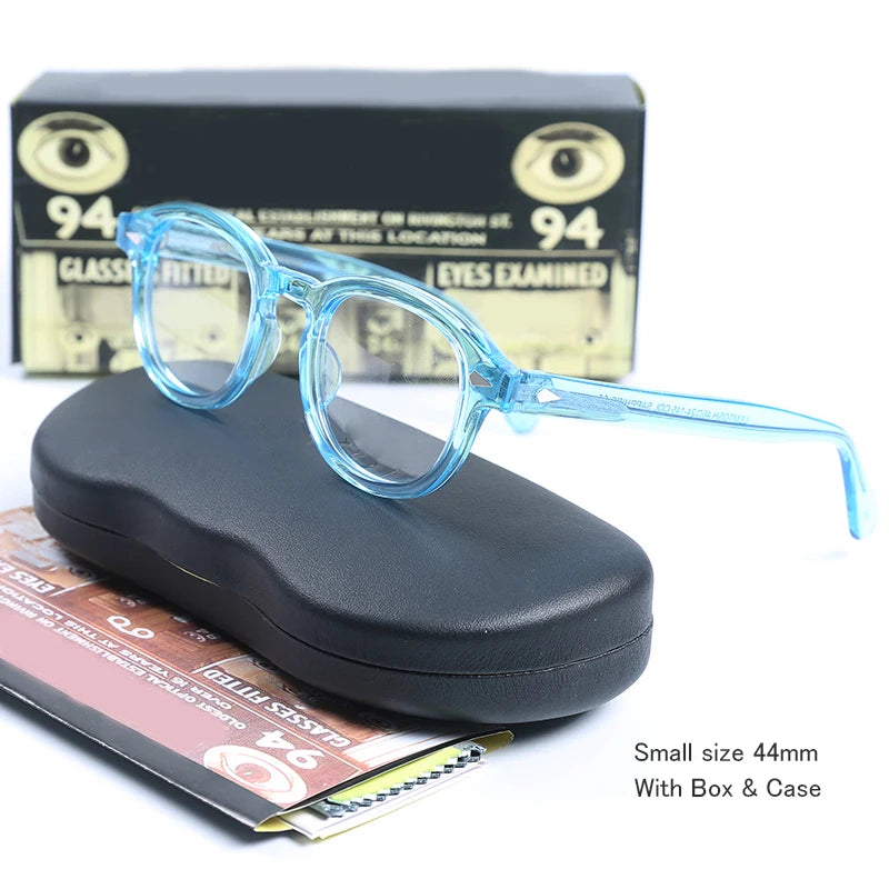 Optical Eyeglasses Frame Men Women Johnny Depp Vintage Glasses Computer Acetate Spectacle Frame For Male Clear Lens