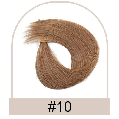 Straight Nano Rings Hair Extension 100% Natural Human Hair Extensions 0.8g/1g/ Strand 50pcs Fusion Hair Extension Ombre Blond