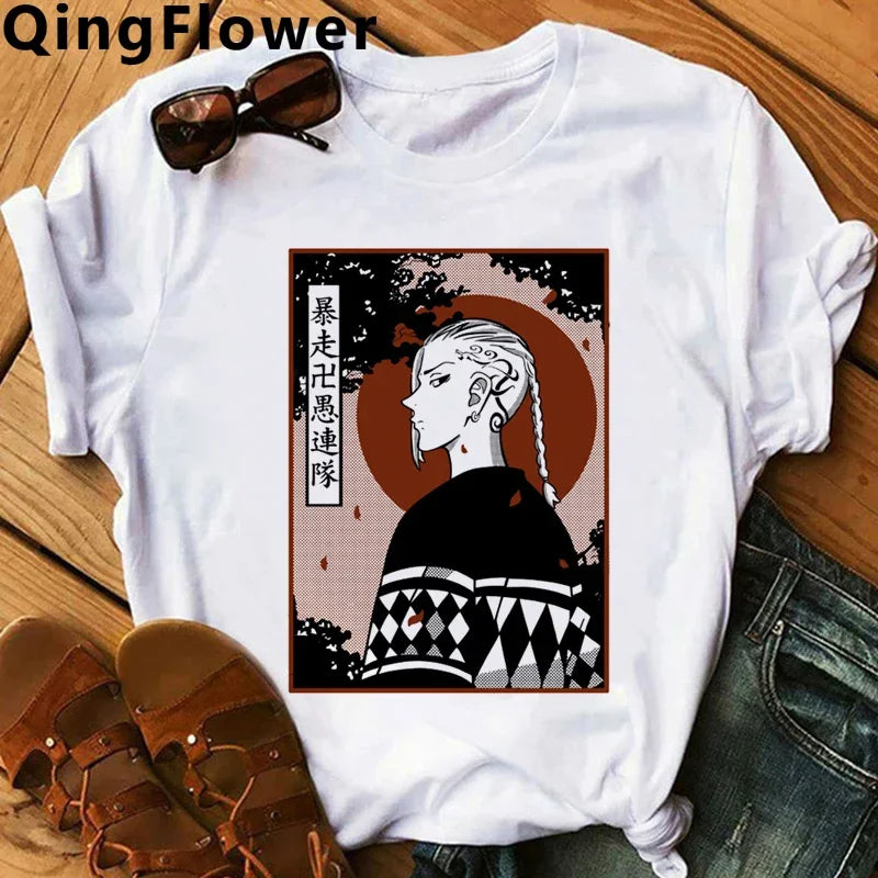 Hot Japanese Anime Tokyo Revengers T Shirt Men Chifuyu Matsuno Graphic Tees Anime T-shirt Unisex Summer Tops Tshirt Male