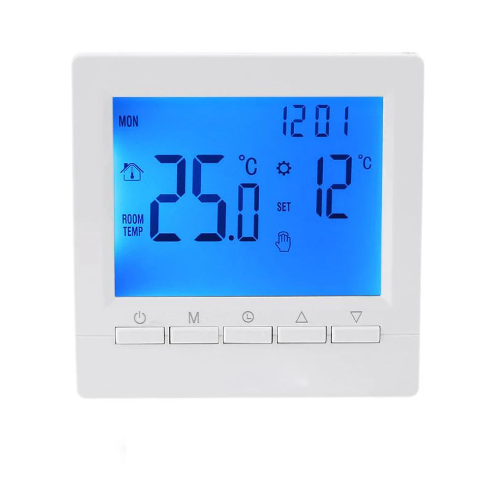 Digital Smart Thermostat Programmable Gas Boiler Heating Temperature Regulator Hand Controller Battery Thermostat with Kid Lock