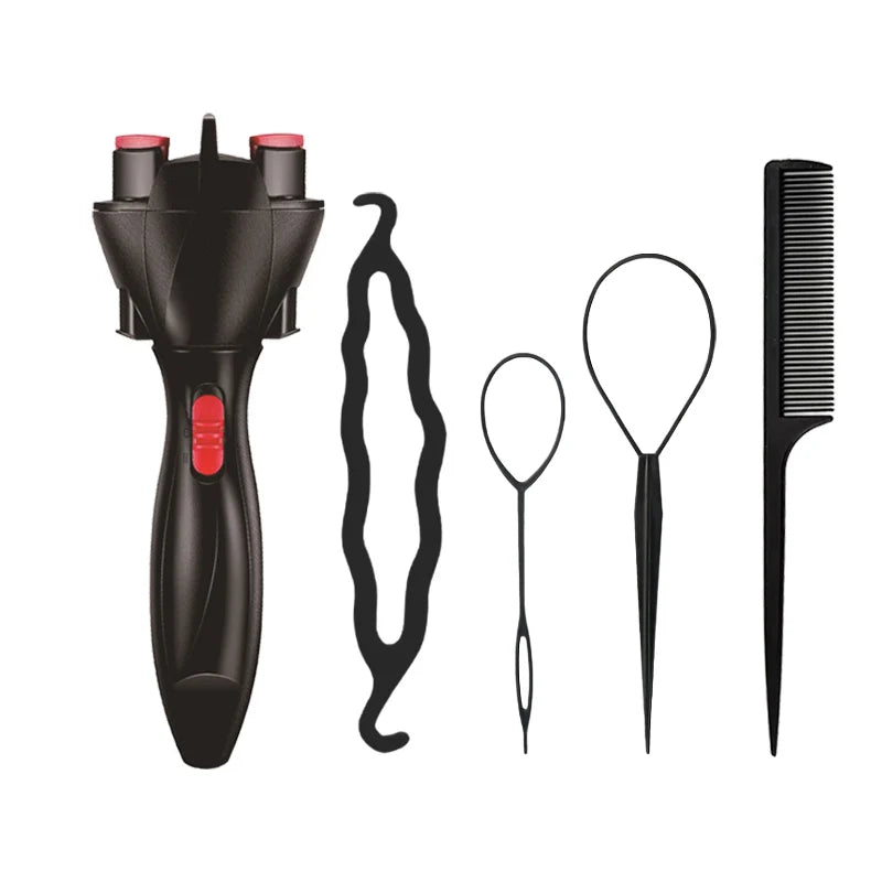 Electric Hair Braider Plait Automatic Twist Braider Styling Braiding Machine Quick Braid Tool Hair Styling Tool Hair Braider