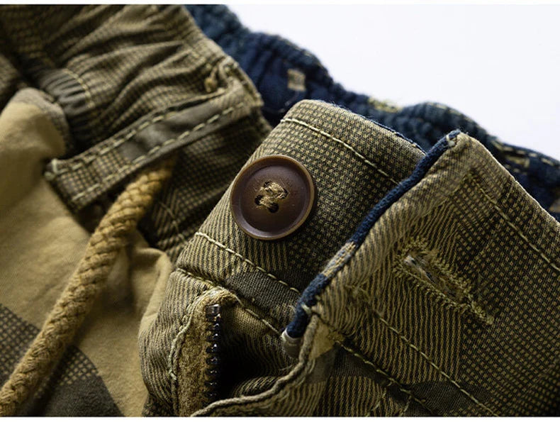 2024 New Summer Men Cotton Cargo Camouflage Shorts Men Clothing Casual Breeche Bermuda Beach Jogger Shorts Male Hot Dropshipping
