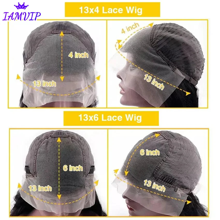 Deep Wave Lace Frontal Wig 13x4/13x6 Hd Lace Frontal Wigs Female Black Human Hair Ready To Wear Human Hair Wigs