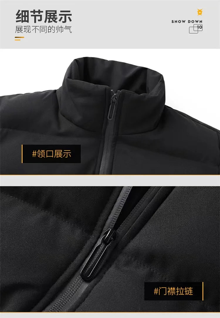 2025 Winter Fashion Umbro Men's High-quality Polyester Fiber Zip-up Warm and Windproof Jacket and Trousers Set