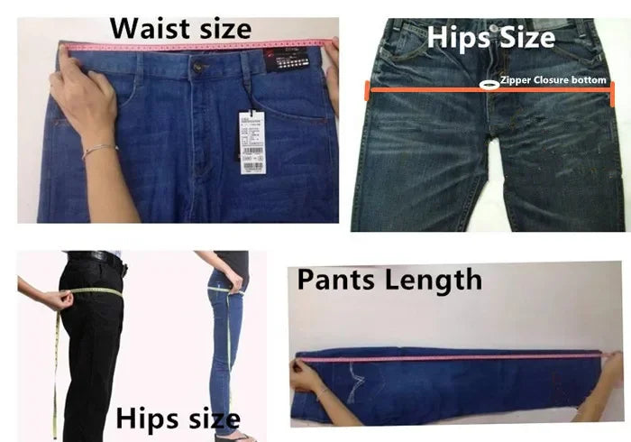 Tall Man Fleece Jeans 117CM Extra Long Stretched Plus Size 42 44 Fit Trousers Warm Autumn Winter High Waist Denim Pants Trousers