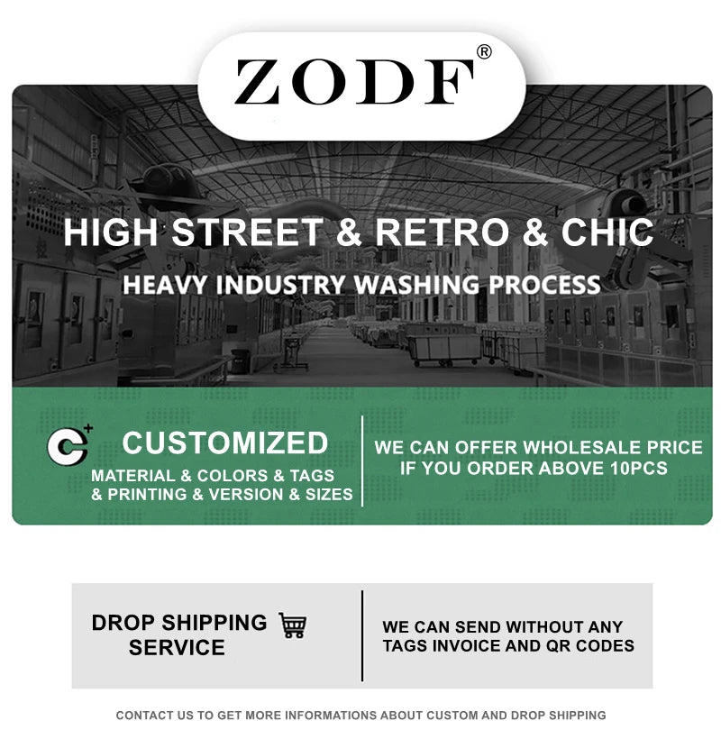 ZODF New 2024 Summer Men Washed Cotton Shorts Unisex Casual Loose 350gsm Comfortable Short Pants Brand Bottoms HY0792