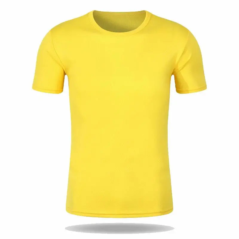 Round Neck T-Shirt 1 Piece Black Ultra-Light Men Quick Drying Breathable Sweat-Absorbent Shirt Suitable for Fitness Gym and Ru