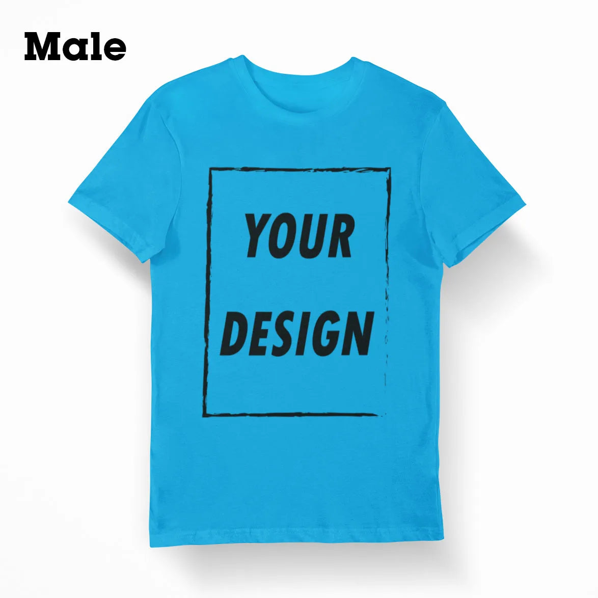 Free Shipping From US Customizable Male Female Short Sleeve