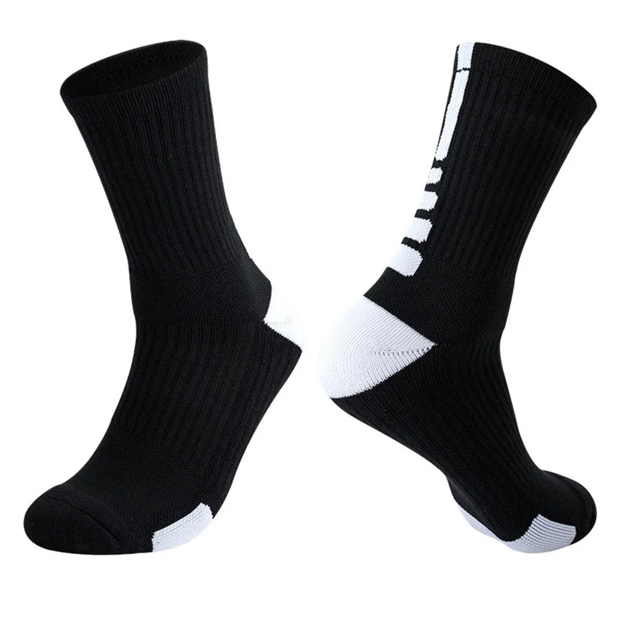 Skateboard Athletic Crew Socks Towel Bottom Soft Comfortable Moisture Wicking For All Sports