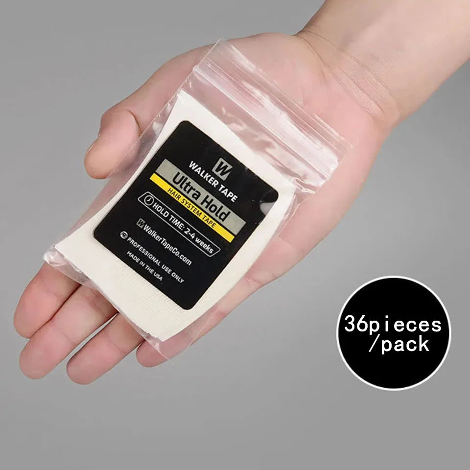 Walker Ultra Hold Curved Hair System Tape 36pcs Super Adhesive Strips Tape For Extension/Toupee/ Lace Wig/Closure