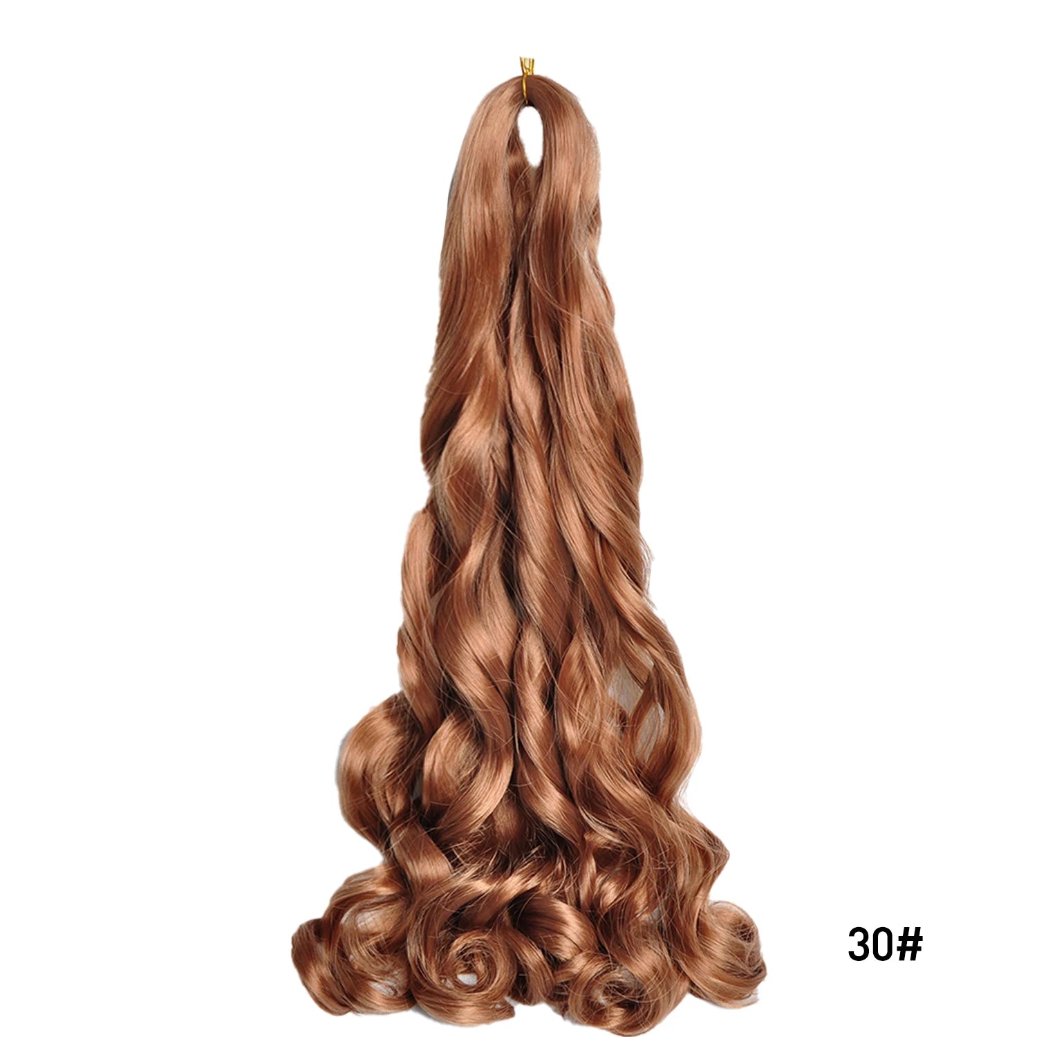 French Curls Braiding Hair Extensions 24Inch Synthetic Curl Hair Loose Wave Spiral Curl Crochet Hair Braids For Black Women