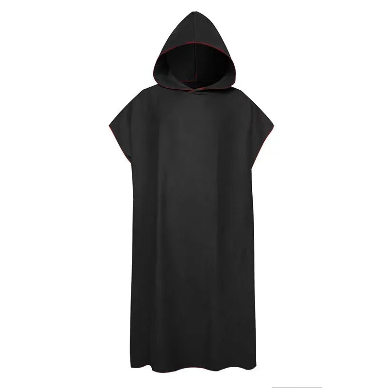 Quick-drying Changing Robe Quick Dry Bathrobe Hooded Absorbent Bath Towel Swimming & Fitness Super Absorbent Bathrobe