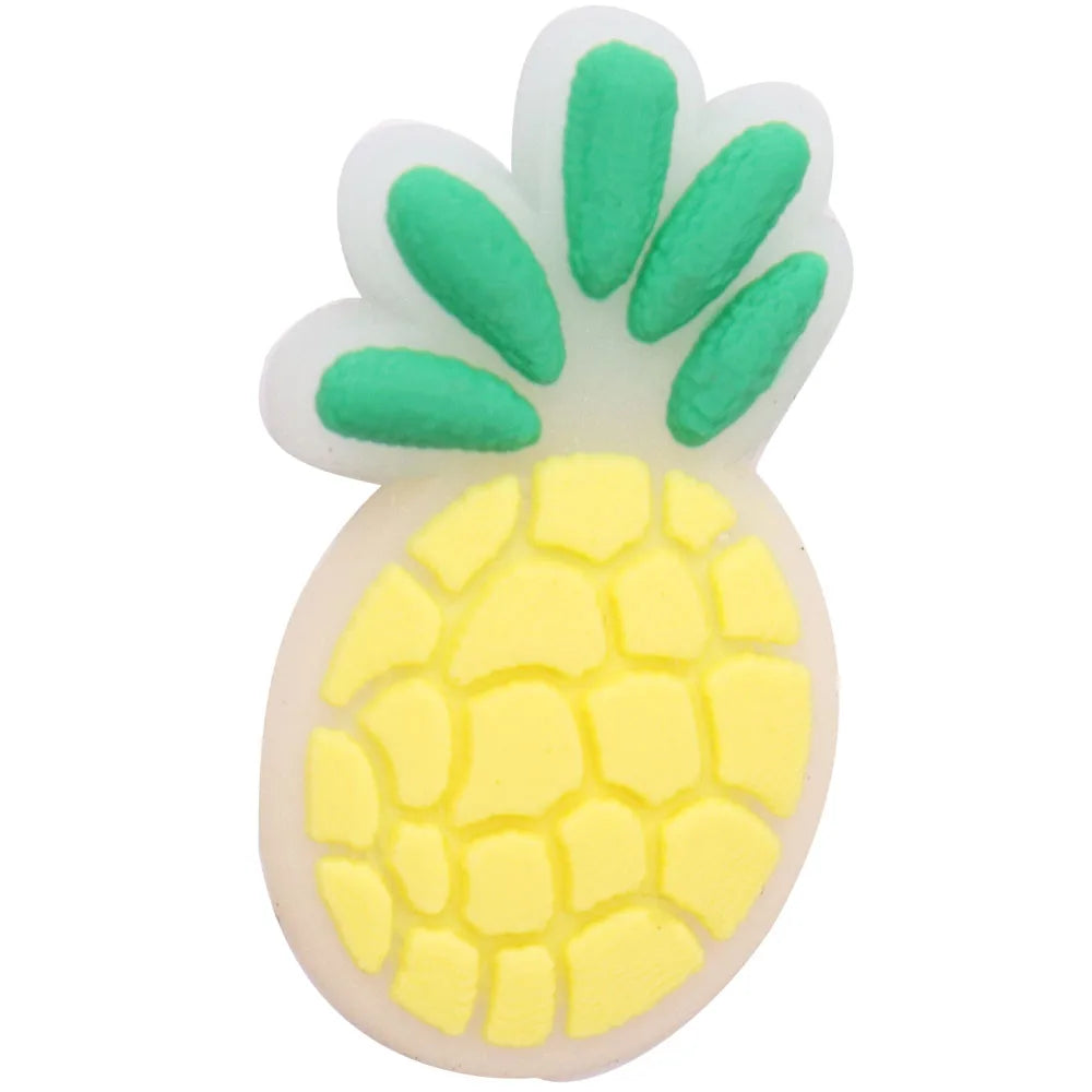 1-16Pcs My Love Lollipop Carrot Mushroom Luminous Sandals Shoe Buckle Charms Accessories DIY Kids Holiday Gift