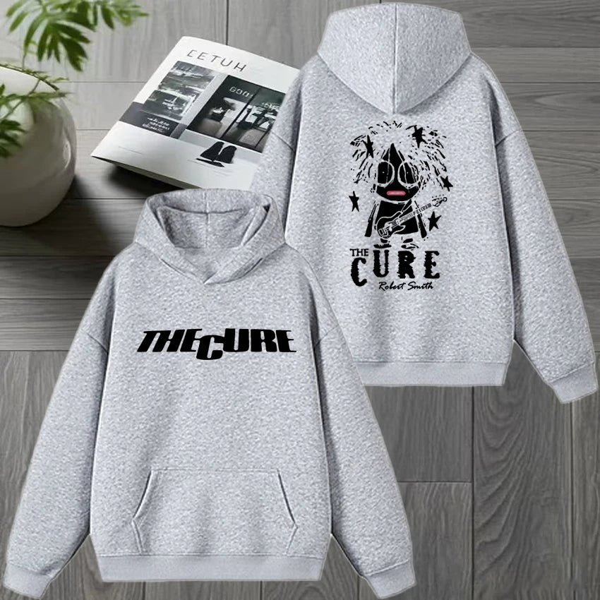 Rock band THE CURE 90s Alternative Rock Double Sided print streetwear Unisex vintage hip hop Hoodie Men women Fleece Sweatshirt