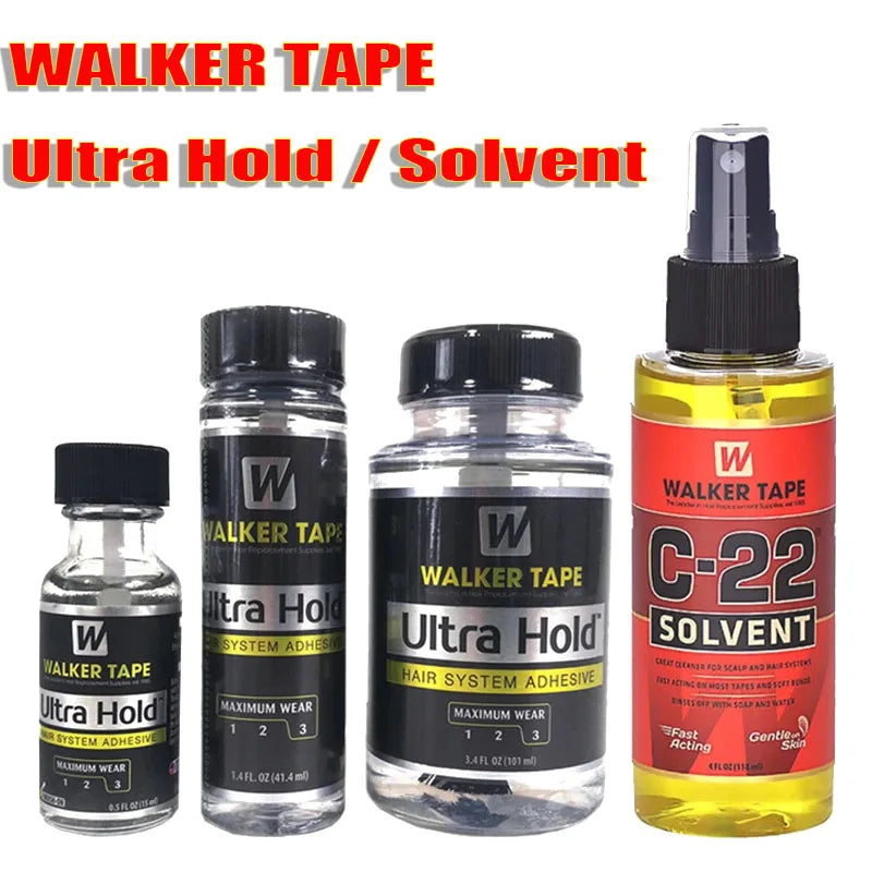4 FL OZ 118ml Walker Tape C-22 Solvent Remover  Great Cleaner For Scalp And Hair Systems Fast Acting on Most Tapes