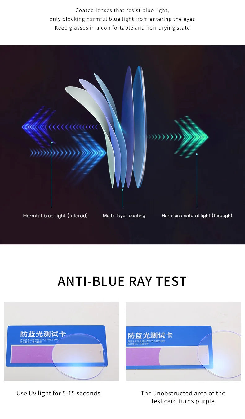 Oversize Women's Glasses Fashion Transparent Square Ladies Eyeglasses Blue Clear Lens Optical Female Eyewear Anti Blue Light