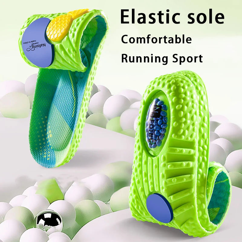PU air cushion sports insoles Soft Comfort Shoes Pads Running Shock Absorption Shoe Sole Men Women arch support insole 1Pair