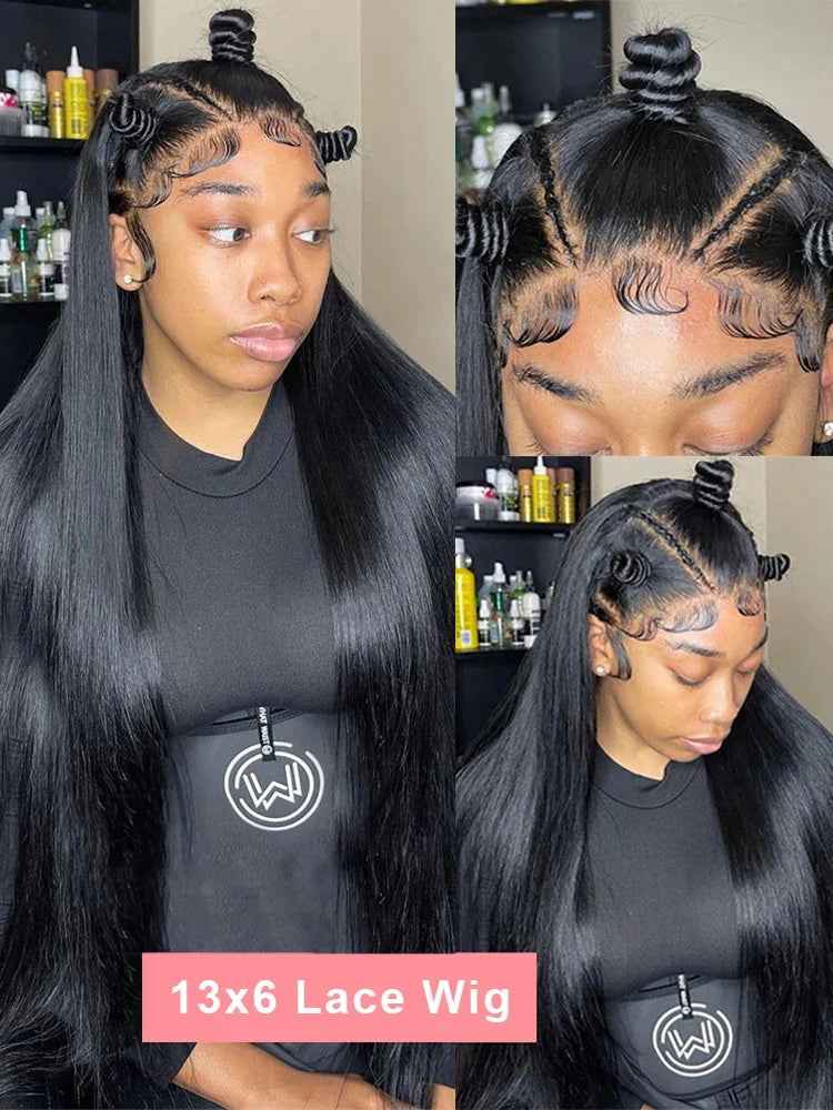 13x6 HD Lace Front wigs Human Hair Wig Brazilian Bone Straight Frontal Wig 360 13x4 Lace Frontal Wigs For Black Women Preplucked