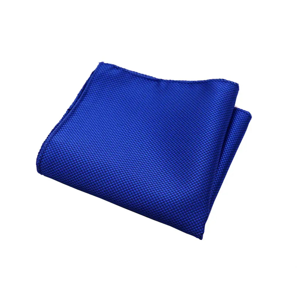 HUISHI Men's Hanky Jacquard Handkerchief Solid Plain Suits Pocket Square For Men Wedding Business Party Kanky Pocket Gifts