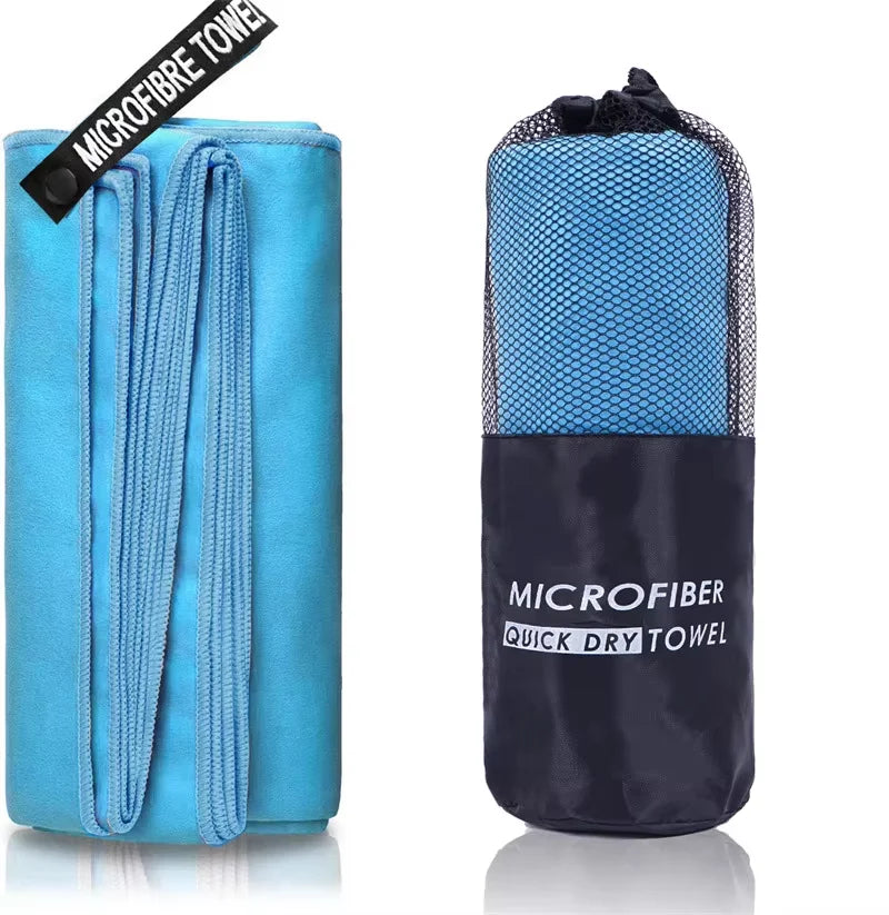 Quick-Drying Bath Towel 40x80/80x160CM Blue Grey Green Orange Strong Absorbent Microfiber Bathroom Washcloth Towels