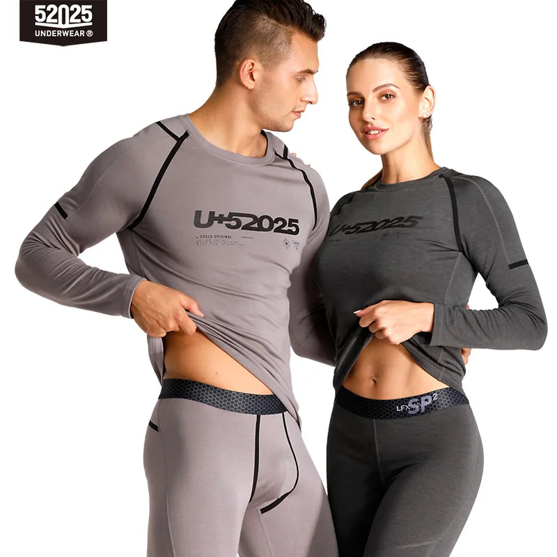 52025 Premium Warm Thermal Underwear – Fleece-lined, Stylish with Superior Warmth. Advanced Insulation & Supreme Comfort