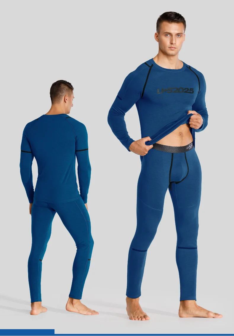 52025 Premium Warm Thermal Underwear – Fleece-lined, Stylish with Superior Warmth. Advanced Insulation & Supreme Comfort