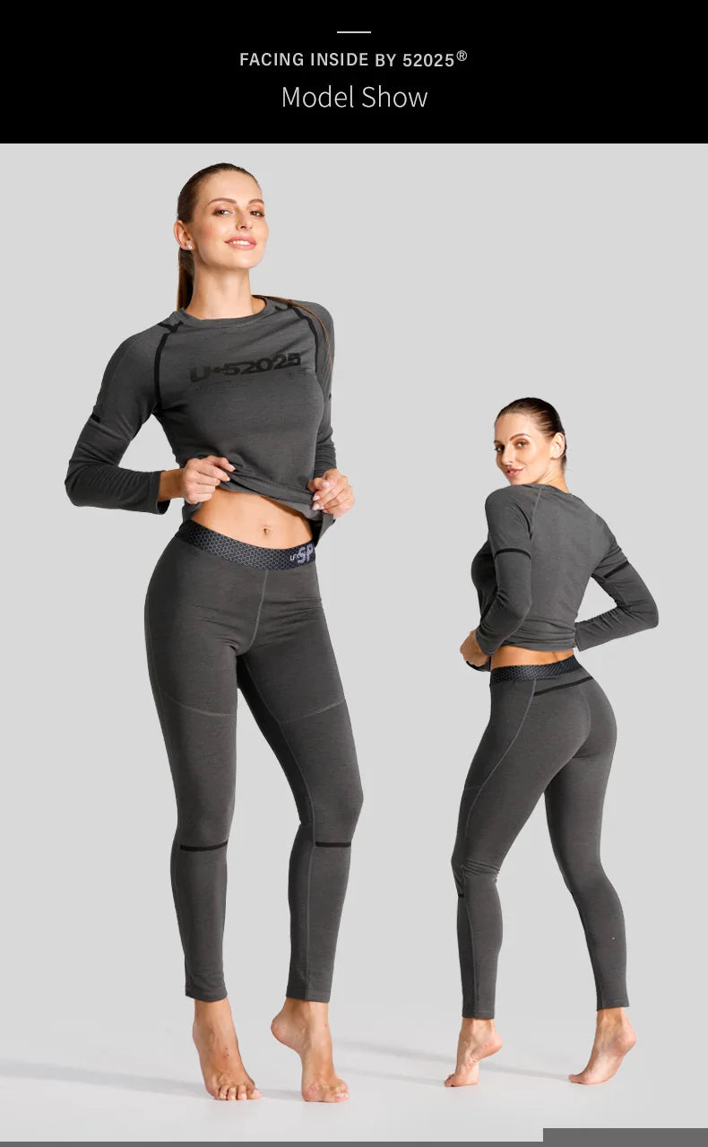 52025 Premium Warm Thermal Underwear – Fleece-lined, Stylish with Superior Warmth. Advanced Insulation & Supreme Comfort