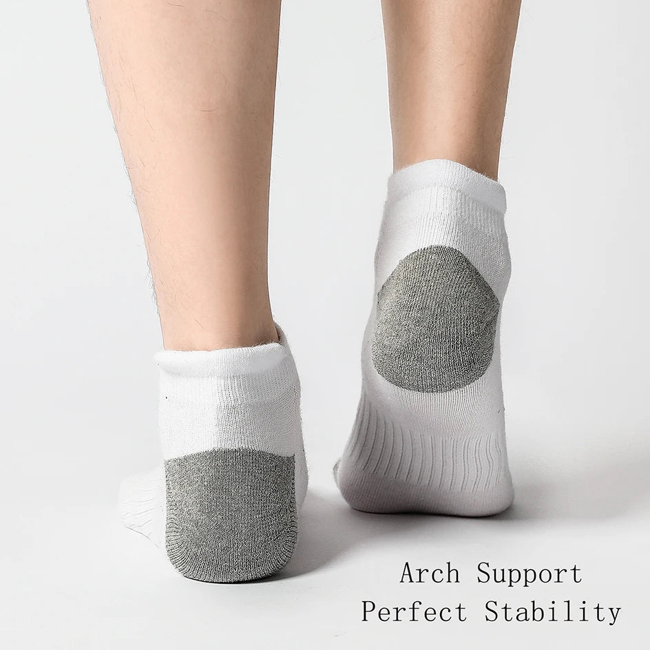 6/12 Pairs Cotton Man and Women Socks Sports Solid Color Male's Short Sock For Cycling Breathable Mesh Ankle Summer Casual Socks